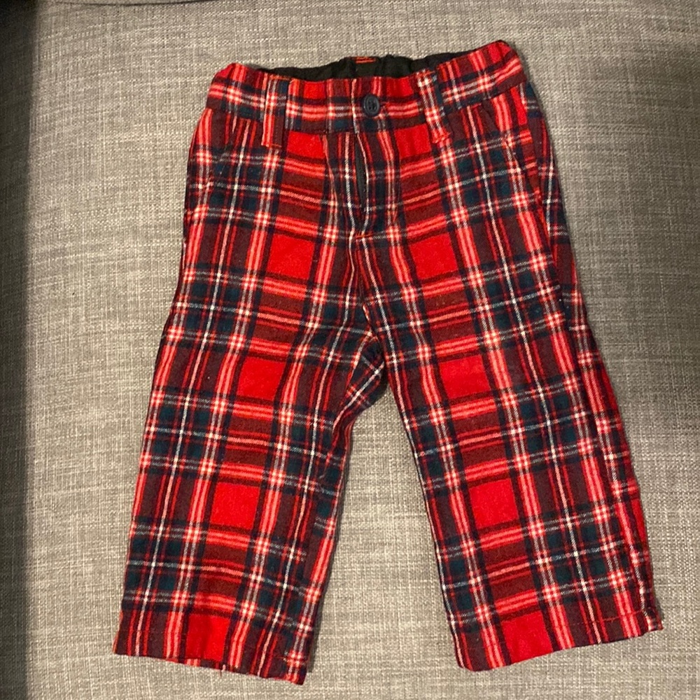 Janie and Jack 6-12m boys wool plaid pants